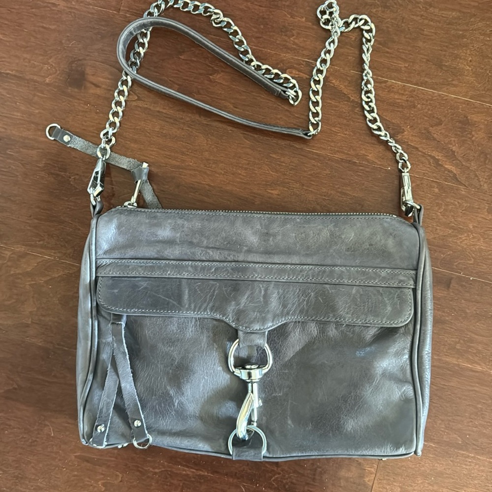Vintage Rebecca Minkoff Dark Grey MAC Bag Purse